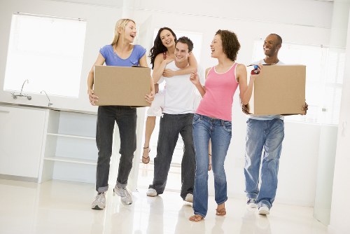 Local furniture removals team working in Bermondsey with careful handling of large items