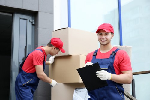 Removal team supporting a Bermondsey home move with careful loading
