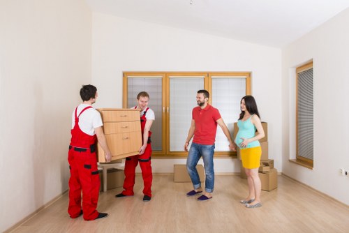 Office removals team planning a Bermondsey business move