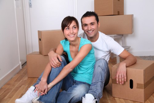 Careful packing and furniture handling during a local removal
