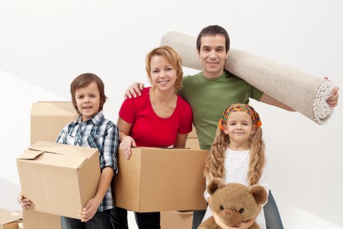 Removal van transport for a flat move in Bermondsey