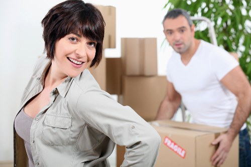Professional man and van team handling a relocation in Bermondsey