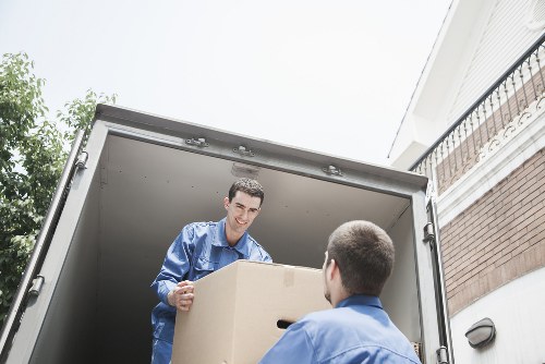 Careful boxing and labelling items for a Bermondsey property