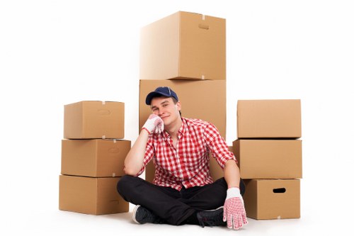 Local Bermondsey moving service transporting furniture